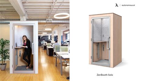 Zenbooth privacy booth for sale  → 83” H x 75” W x 37