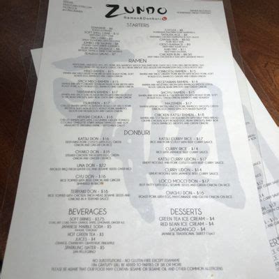 Zundo izakaya menu  57