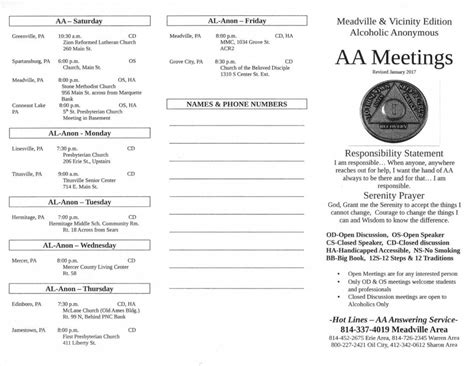 aa meetings in navarre 7:00 pm