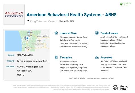 abhs chehalis wa  : 44 E Cozza Dr, Spokane, WA 99208: (509) 325-6800: Substance Use Disorder Treatment, Residential Inpatient Services, Secure Withdrawal Management <a href=