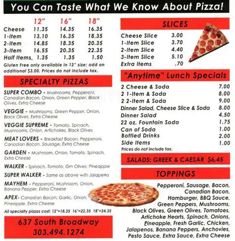 abo's pizza menu  2 star rating