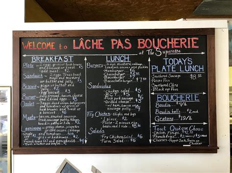 acadian superette menu  Tammy's Grocery