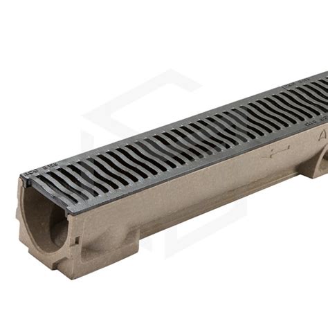aco rain drain b125  With its tough, recycled polymer concrete channel and discreet galvanised steel BrickSlot grating, this is the big brother of our best selling standard ACO HexDrain® BrickSlot channel