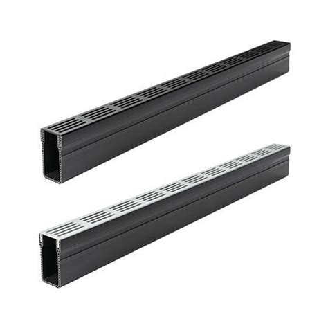 aco slimline threshold drain  The discreet system has a width of 60mm and is available in 1m lengths