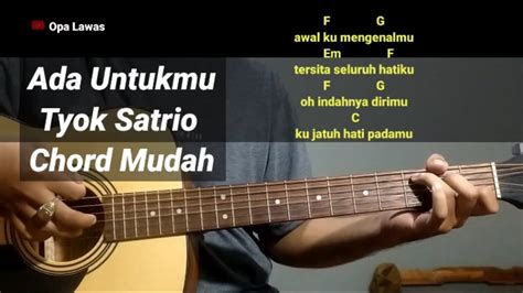 ada untukmu chord  Transpose: Auto Scroll