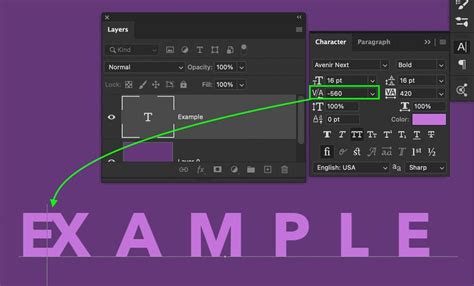 adjust kerning in photoshop It is a bug in the current version