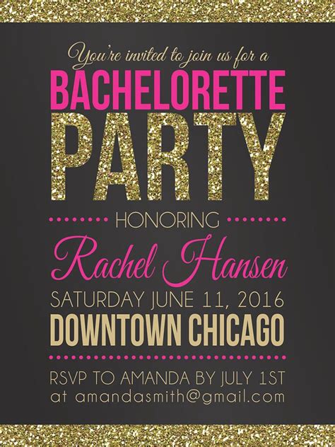 adobe bachelorette party invitation maker  Paper is easy to write on and won't smudge