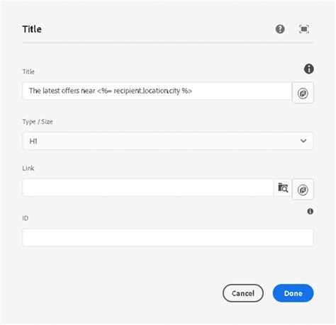 adobe campaign variables  Include campaign variables in your implementation