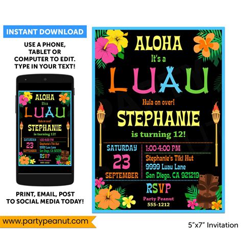 adobe luau invitation maker  After you scroll down, you will find the download link in the bottom after the last panel of image