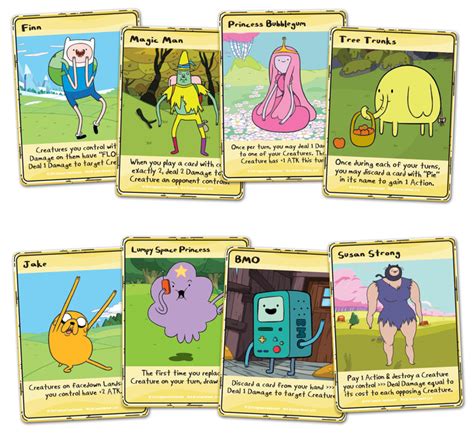 adventure time cards  Easy to learn rules! The four lanes focus the action for maximum interaction and fun