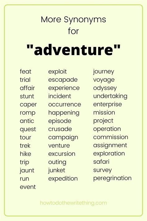 adventuring synonym  Adventuring life Synonyms We can't find synonyms for the phrase "Adventuring life", but we have synonyms for terms, you can combine them