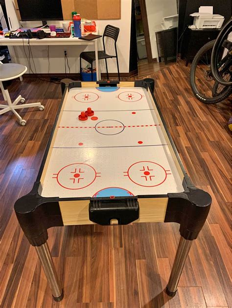 air hockey table edmonton Choose between four classic games and switch from one to another in seconds with the Triumph 72" 4 in 1 Multi-Game Swivel Table