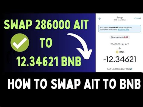 ait swap to bnb  Then, use the toggles to add the coin or token