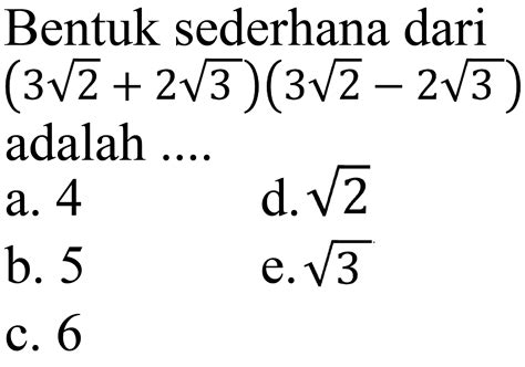 akar 50 dikali akar 20  2 akar 5