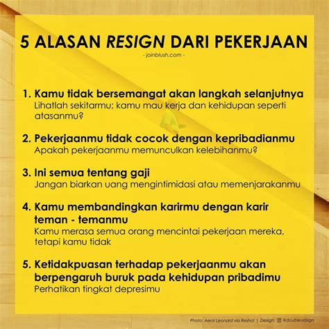 alasan resign dari perusahaan sebelumnya  1