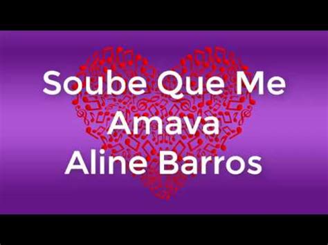 aline barros soube que me amava cifra 