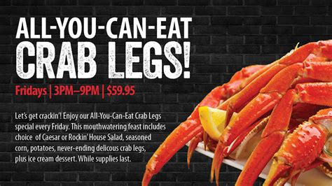 all you can eat crab legs ameristar ” more