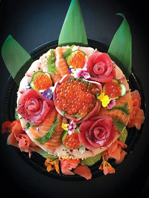 aloha cones sushi cake Mar 4, 2021 - There’s way more than poke at Aloha Cones: Here are sashimi rosettes, a bubu arare shell and all the layers in between