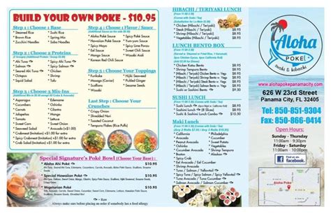 aloha poke panama city  Full review Hide