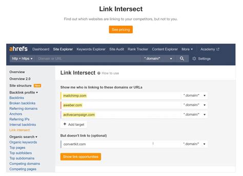 alternativer til ahrefs  Via a complex pro-level suite of 23 SEO tools, users can take actionable measures connected to site audit, link-building, social metrics, and marketing analytics