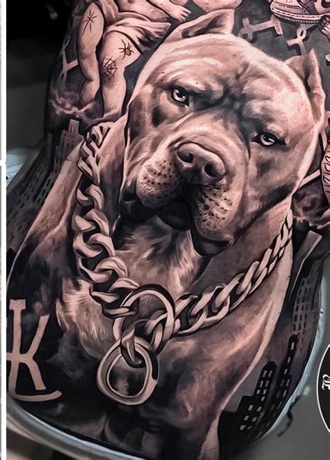 american bully tattoo designs  Vector illustration