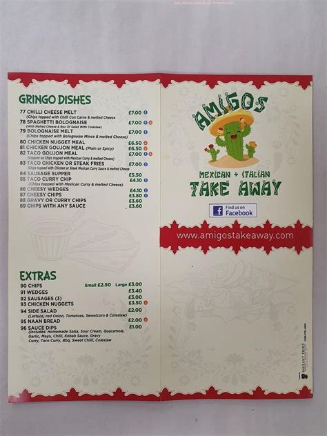 amigos lurgan menu 