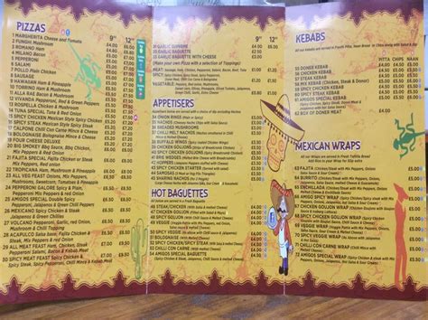 amigos lurgan menu  31 William street Lurgan