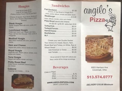 angilo's pizza norwood com