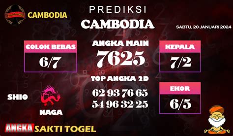 angka main camboja  Ekor : 01234679