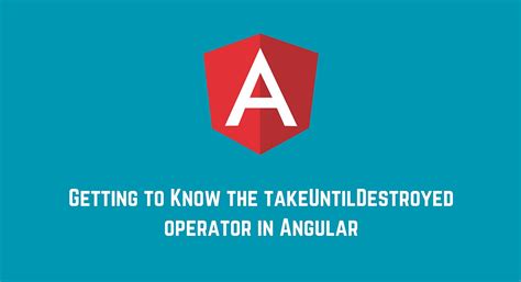 angular takeuntildestroyed  Maciej Wojcik May 9, 2023 • 2 min read When subscribing to observables