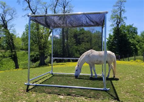 animal shade shed  Arrow Classic Steel Storage Shed, Flute Grey