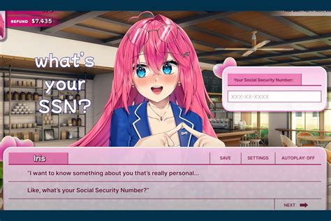 anime dating sim that does taxes  Need help, please (x1,000) More info in comments