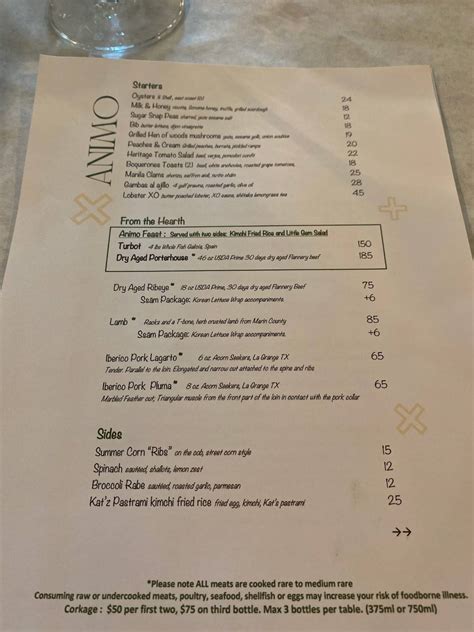 animo sonoma menu  Scavenger Bistro Gem Bay – Newport Coast