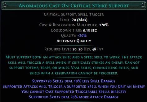 anomalous cast on critical strike  Anger