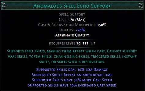 anomalous spell echo  Anomalous Summon Chaos Golem