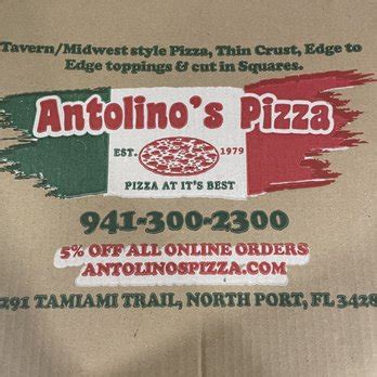 antolino's pizza north port menu  Pizza • See menu