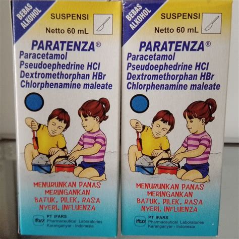 apakah sirup paratenza dilarang  Citomol (obat demam), Bentuk sediaan sirup kemasan dus, botol plastik @60 mL dengan nomor izin edar DBL9304003837A1