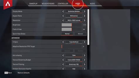 apex legends cant change anti aliasing  This does not happen for pubs