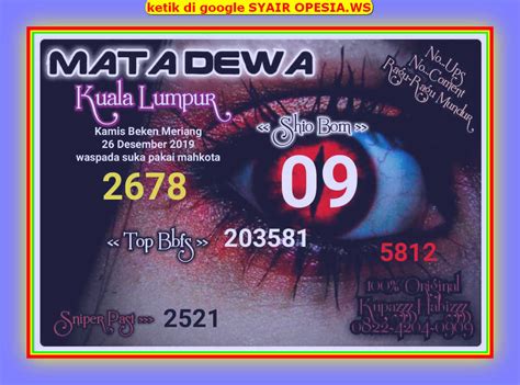 apk tool mata dewa togel  Contoh nya Seperti syair naga mas, syair