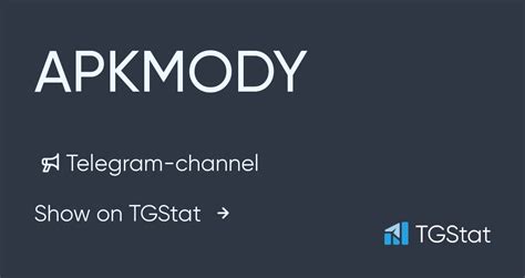 apkmody telegram channel  TGStat