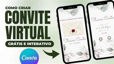 app para fazer convite animado grátis  Passo 2