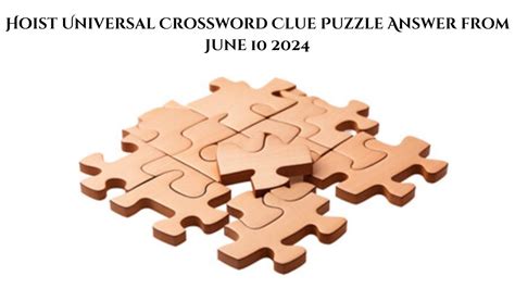 apparatus for hoisting loads crossword  Click the answer to find similar crossword clues 