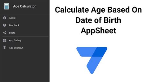 appsheet calculate age  Industry: Construction