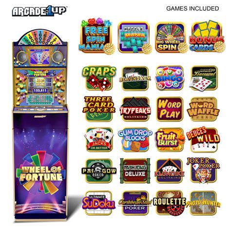 arcade 1up wheel of fortune  Collect Gems through your Daily Spins (also earn gems by time played in slots games) and unlock other classic puzzle, card, and table games (can also unlock avatars with gems)