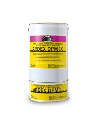 ardex dpm 1c  Accommodates hygrometer readings up to 98% RH in one coat