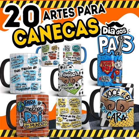 arte caneca dia dos pais png  Canecas Bonitas