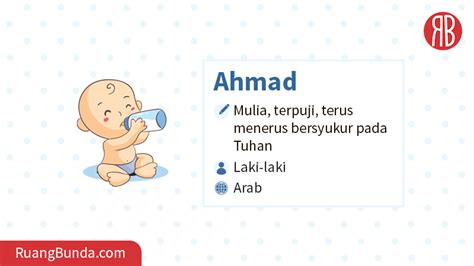 arti ahmad dalam bahasa arab  Kata