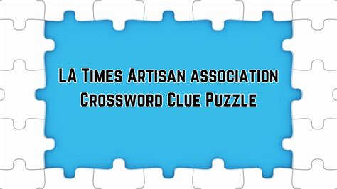 artisans crossword clue  The solution we have for Con artist? has a total of 6 letters