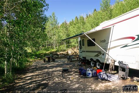 aspen grove utah campground  Improvements include paved roads and spurs, cement pads, tables and fire circles