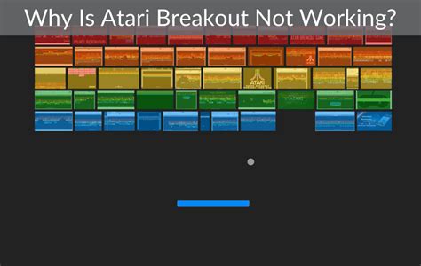 atari breakout not working  Atari Inc